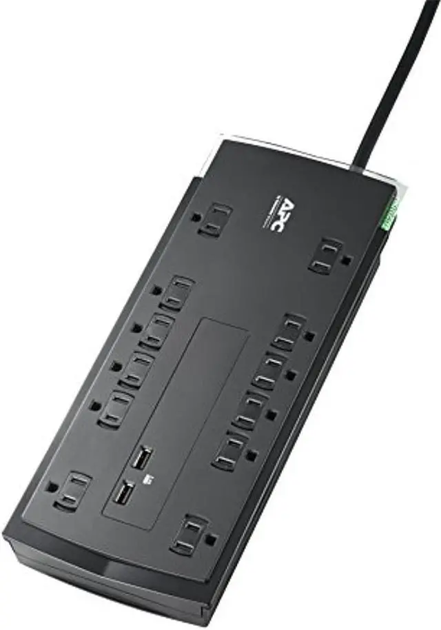 Alt view image 10 of 18 - APC UP P12U2 Performance SurgeArrest 120V 12 Outlet w 2x2.4A USB Charger RTL