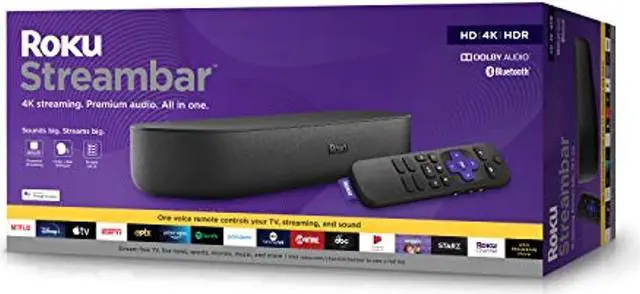 Alt view image 5 of 20 - Roku 9102R Streambar HD/4K/HDR/Dolby Audio Stereo Soundbar