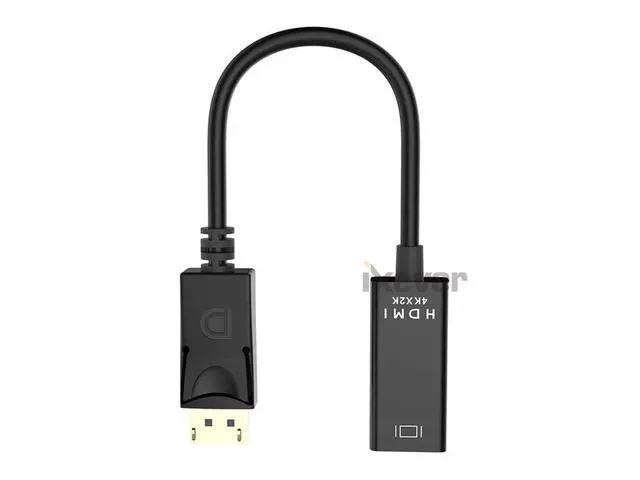 Alt view image 6 of 7 - DP Displayport to HDMI Adapter 4K x 2K, iXever Display Port to HDMI Male to Female Gold-Plated Cord Compatible for Lenovo Dell HP