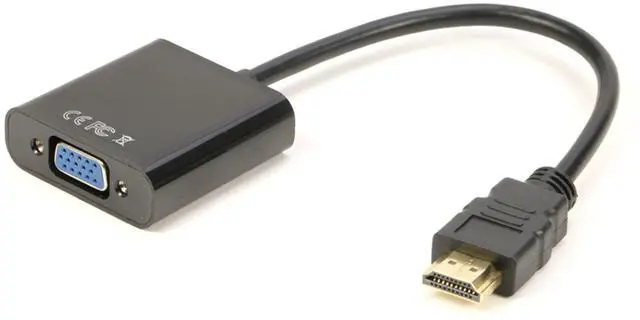 Alt view image 7 of 7 - HDMI to VGA Adapter 2Pack, iXever Gold-Plated HDMI to VGA Converter Male to Female for Computer, Desktop, Laptop, PC, Monitor, Projector, HDTV, Chromebook, Raspberry Pi, Roku, Xbox and More - Black