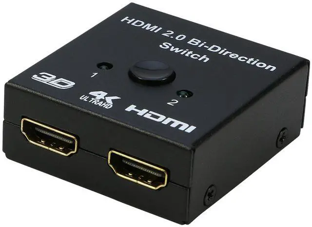 Main image of HDMI Switch 4K HDMI Splitter, iXever Aluminum HDMI Switcher 2 Input 1 Output Bi-Directional, HDMI Switch Splitter 2 x 1/1 x 2, No External Power Required, Support 4K 3D HD 1080P for Xbox PS4 Roku HDTV