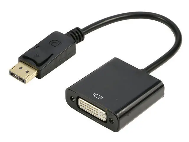 Alt view image 7 of 7 - DP DisplayPort to DVI Adapter, iXever DP to DVI DVI-I Female Video Converter Adapter 1080p, Compatible with Computer, Desktop, Laptop, PC, Monitor, Projector, HDTV - Black