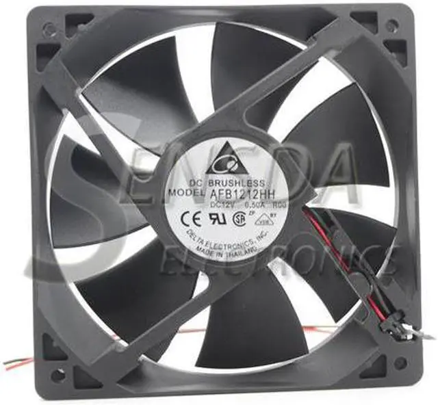 Alt view image 2 of 2 - for delta AFB1212HH 12CM 120MM 1225  12025 12cm DC 12V 0.5A DC server inverter power supply Axial Cooling Fans