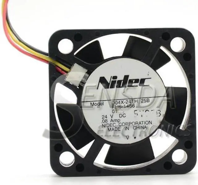 Alt view image 4 of 4 - For Nidec D04X-24TH DC24V 0.08A Server Cooling Fan 127E81490 Server Square Fan 2-wire 40x40x10mm