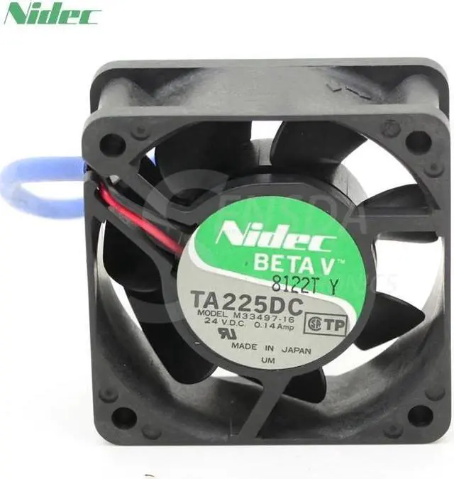 Main image of For Nidec TA225DC M33497-16 6025 60mm 6cm DC 24V 0.14A server inverter axial cooling fans
