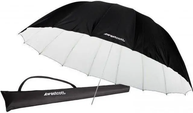 Alt view image 8 of 19 - Westcott White/Black Bounce Parabolic Standard Umbrella (7')
