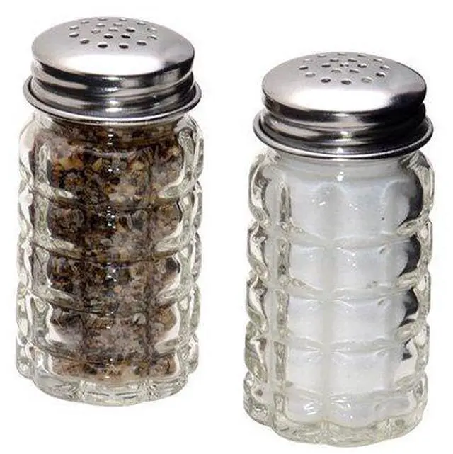 Main image of 1st Choice FBA_BCK31360 Retro Style Salt and Pepper Shakers with Stainless Tops (2), 1, Original Version