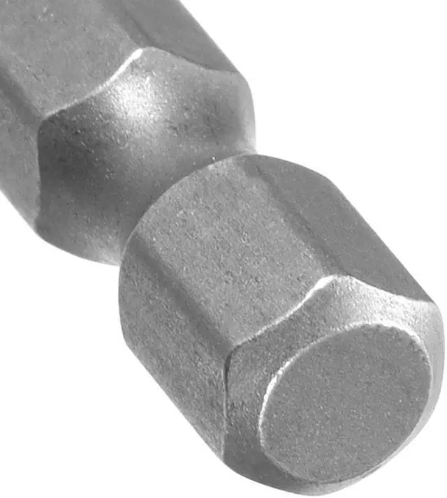 Alt view image 4 of 4 - 10Pcs 1/4" Hex Shank 100mm Length Magnetic SL4 Slot Head Screwdriver Bits S2 Alloy Steel
