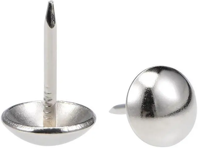 Main image of Upholstery Nails Tack 11mm Head Dia Stainless Steel Round Thumb Push Pins 50 Pcs