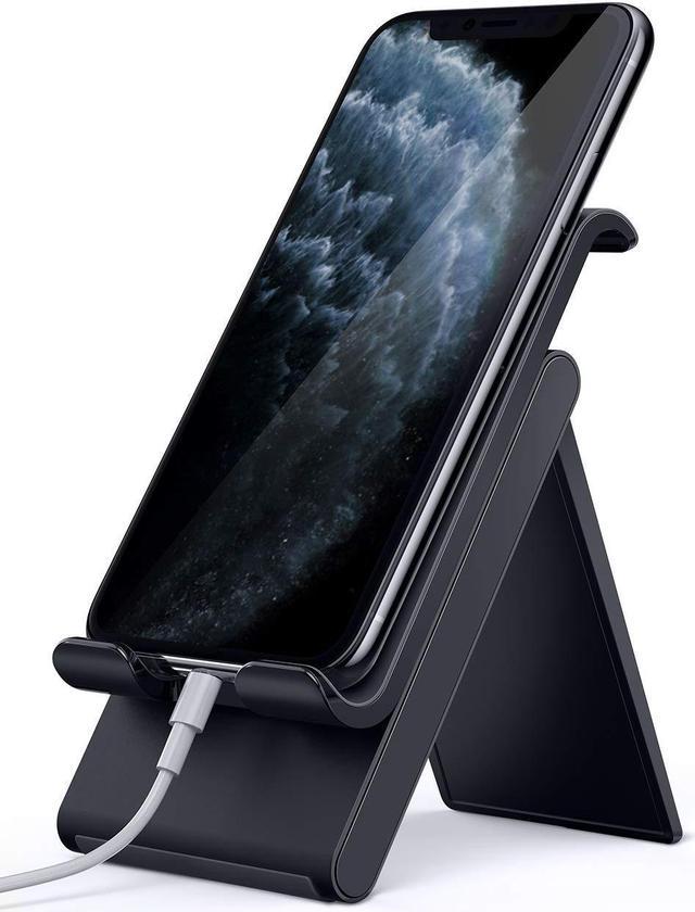 Lamicall Adjustable Cell Phone Stand - Foldable Portable Holder Cradle for  Desk, Desktop Charging Dock Compatible with