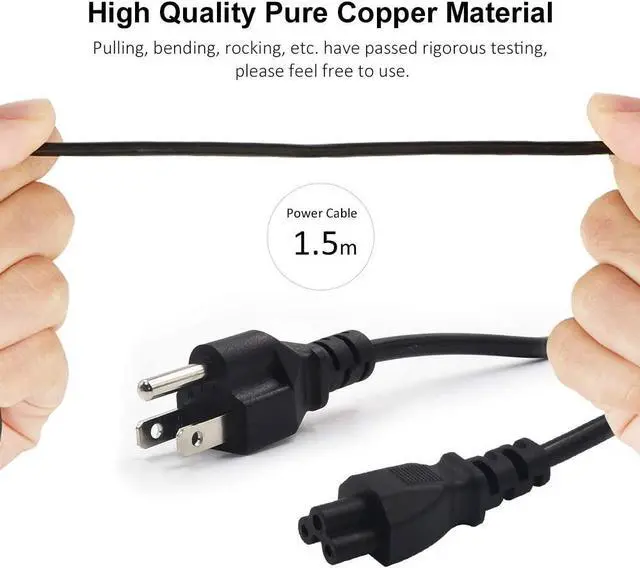 Alt view image 6 of 7 - Laptop Charger for HP Compaq Presario CQ57 CQ60 CQ56 CQ61 CQ62 CQ50 CQ45 HP Pavilion G4 G6 G7 DV4 DM4 DV5 DV6 G60 DV7