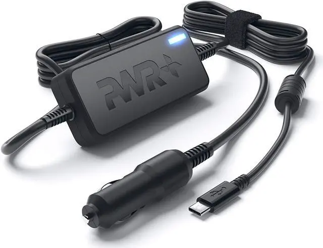 Main image of USB-C CAR Charger for Dell Latitude 5420 3520 5520 5510 7320 7520 7410 7420 9520 9510 Chromebook 3100 XPS 9370 9570 Laptop DC Adapter 90W 65W 45W 30W - UL Safety, Long Power Cord, Fast Charge