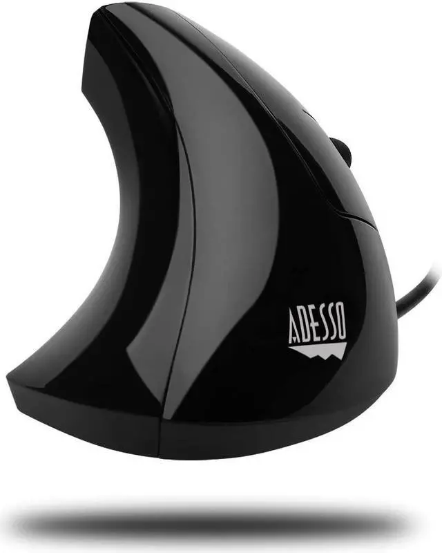 Alt view image 8 of 13 - Adesso Vertical Ergonomic Illuminated Optical 6-Button USB Mouse - Right Hand Orientation (iMouseE1)