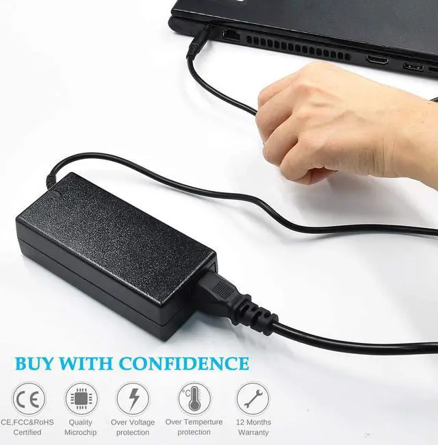 Alt view image 3 of 6 - 65W 45W Laptop Charger for  Inspiron Latitude & XPS Models - Round 7.4mm & 4.5mm Connectors Chargers for  inspiron 13 14 15 17 3000 5000 7000 Series Power Adapter