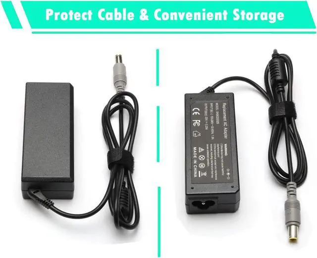 Alt view image 2 of 7 - ROLADA 65W 20V 3.25A Power Supply for Lenovo Thinkpad X230 E545 T530 T420 T420s T500 T520 X140e; B590 L430 R400 R500 R61 R61i SL500 SL510 T430u; Edge 15 E430 E520 E530 E535 Laptop Charger Power Cord