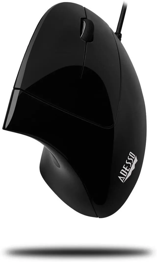 Alt view image 12 of 13 - Adesso Vertical Ergonomic Illuminated Optical 6-Button USB Mouse - Right Hand Orientation (iMouseE1)