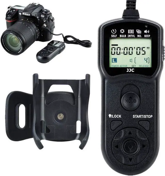 Main image of JJC Timer Remote Control Shutter Release for Nikon D850 D810 D810A D800 D800E D700 D500 D300s D300 D200 D100 D5 D4s D4 D3x D3s D3 D2Xs D2x D2H D1x D1h D1 F100 F90 F5 F6 as Nikon MC-36 MC-30 MC-30A