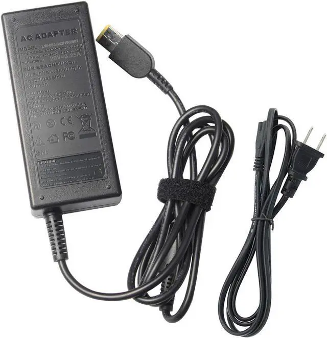 Main image of Laptop Charger for Lenovo ThinkPad T450 T450s W550s X1 Carbon; IdeaPad Yoga 2 Pro 11 11e 13; Flex 2 3 11 15 15D 14 10; Chromebook N20 N20p Slim-Tip Power Supply Cord 65W 20V 3.25A