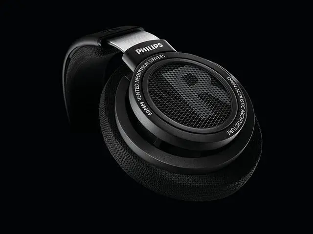 Alt view image 4 of 5 - Philips Audio Philips SHP9500 HiFi Precision Stereo Over-Ear Headphones (Black)