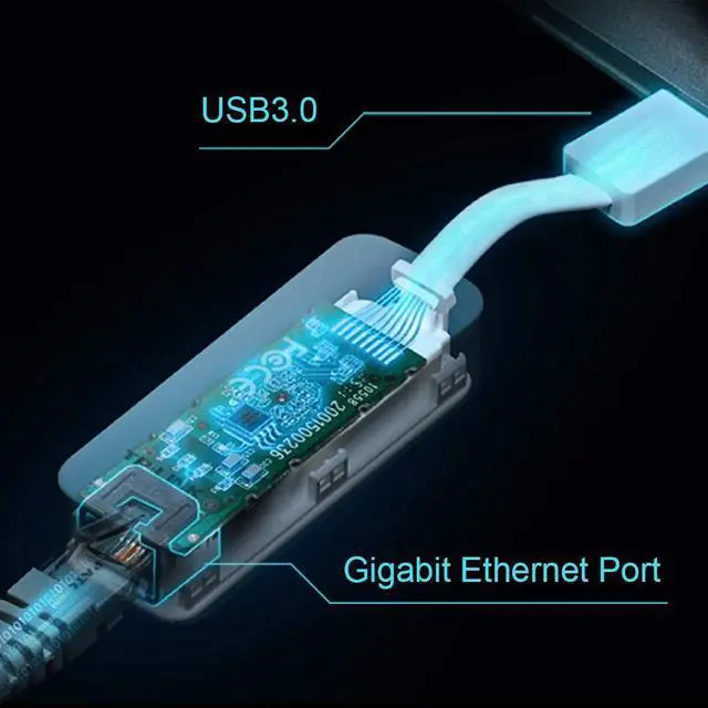 Alt view image 6 of 7 - TP-Link UE300 v1. 0,"‹USB 3. 0 to Gigabit Ethernet Adapter
