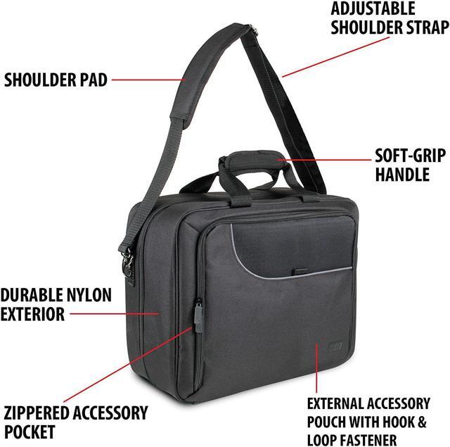 Alt view image 4 of 7 - USA Gear Projector Case - Video Projector Bag Compatible with DBPOWER, ViewSonic PJD5134, Dr. J HI-04, PVO Portable Projector and More Movie Projector - Scratch Resistant & Customizable Interior