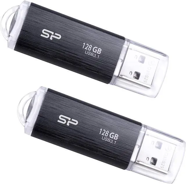 Main image of Silicon Power 2 Pack 128GB USB 3.0/3.1 Gen1 USB Flash Drive Blaze B02