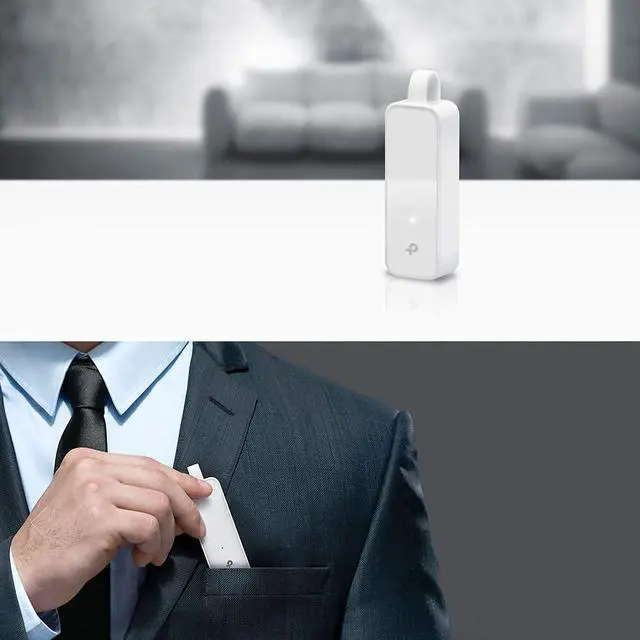 Alt view image 3 of 7 - TP-Link UE300 v1. 0,"‹USB 3. 0 to Gigabit Ethernet Adapter
