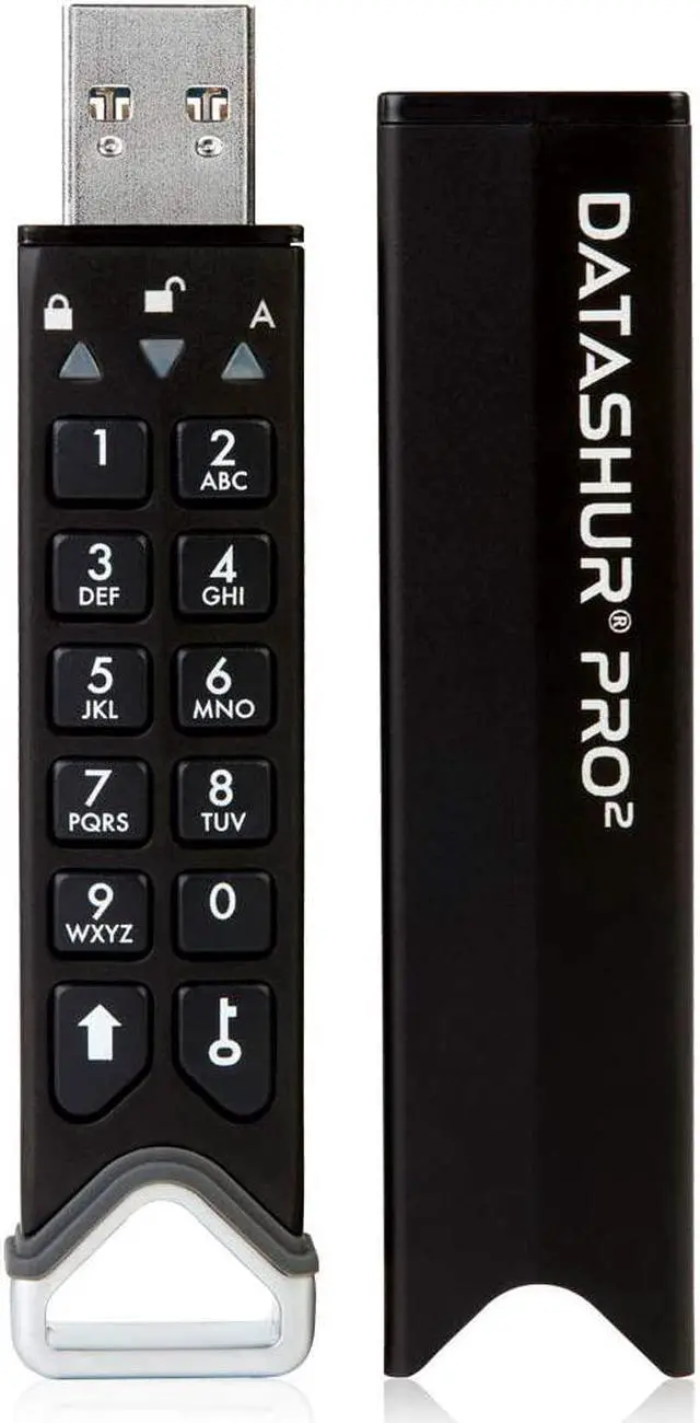 Alt view image 7 of 20 - iStorage datAshur PRO² 512GB Secure flash drive - FIPS 140-2 Level 3 Certified - Password protected, dust and water resistant, portable, military grade hardware encryption. USB 3.2 IS-FL-DP2-256-512