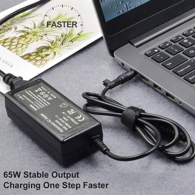 Alt view image 5 of 5 - 65W Adapter Charger Compatible for HP Pavilion DV6000 DV6500 DV6700 DV1000 DV2000 DV4000 DV5000 DV8000 DV9000 DV9500, Compaq Presario C300 C500 C700 A900 F700, Spare 9155068 Power Cord