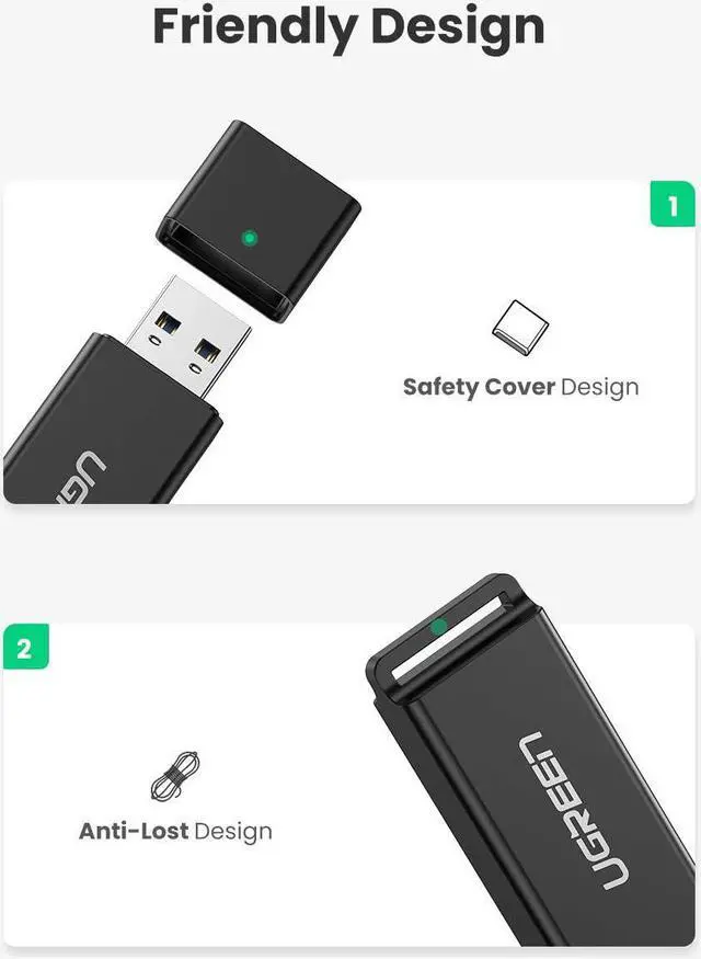 Alt view image 6 of 7 - UGREEN SD Card Reader Portable USB 3.0 Dual Slot Flash Memory Card Adapter Hub for TF SD Micro SD SDXC SDHC MMC RS-MMC Micro SDXC Micro SDHC UHS-I for Mac Windows Linux Chrome PC Laptop