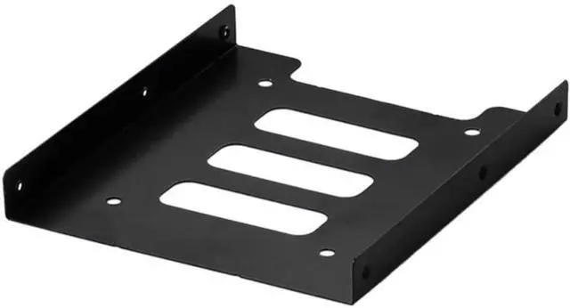 Alt view image 3 of 3 - SIENOC 2.5 to 3.5 SSD/HDD Adapter Bracket Mounting Kit Bracket Dock Hard Drive Holder + Sata Cable +4Pin to 15Pin Power Cable