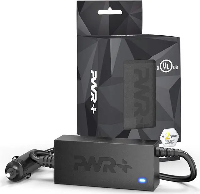 Alt view image 4 of 5 - PWR+ CAR Charger for Dell Inspiron 11 13 14 15 15R 17 17R 1000 2000 3000 4000 5000 6000 7000 Series Laptop Charger - USA UL Listed 90w 65w 45w Extra Long 10 Ft Cord Power Supply DC