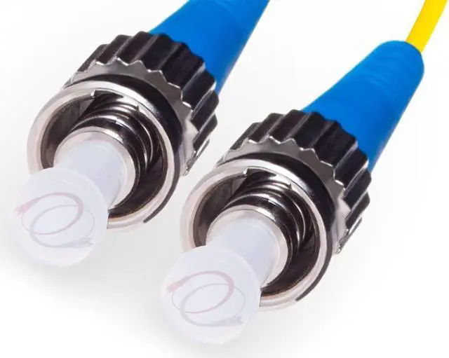 Alt view image 2 of 4 - FiberCablesDirect - 40M OS2 ST ST Fiber Patch Cable | 10Gb Duplex 9/125 ST to ST Singlemode Jumper 40 Meter (131.23ft) | Length Options: 0.5M-300M | 1gb 10gb st-st smf dx sfp 10gbase lr er yellow ofnr