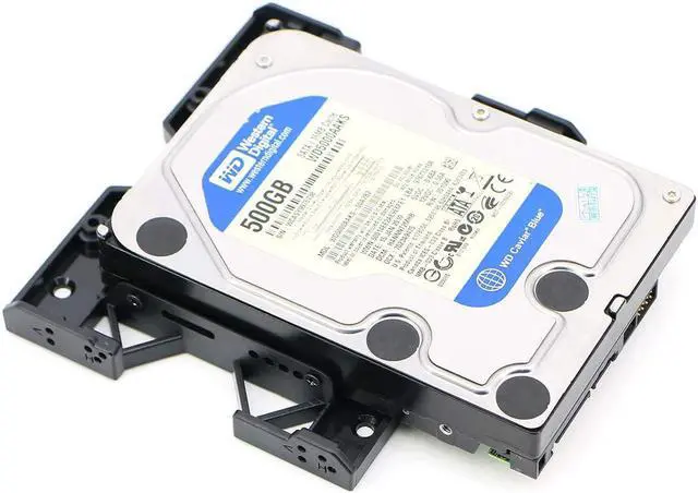 Alt view image 4 of 6 - Pasow 2.5 or 3.5 to 5.25 SSD HDD Mounting Bracket Internal Hard Disk Drive Bays Holder Adapter for PC