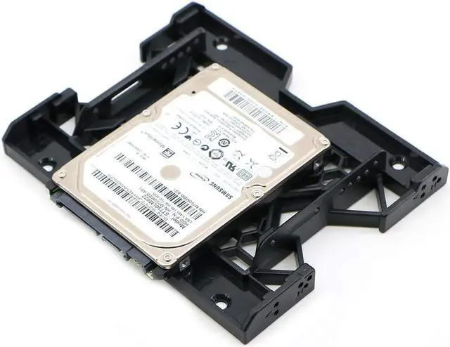 Alt view image 3 of 6 - Pasow 2.5 or 3.5 to 5.25 SSD HDD Mounting Bracket Internal Hard Disk Drive Bays Holder Adapter for PC