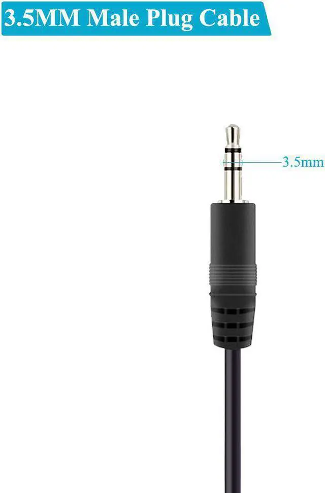Alt view image 3 of 4 - 2-Pack 3.5mm 1/8 to Speaker Wire TRS Stereo Male Plug to Bare Wire Pigtail 3.5mm Jack Connector Adapter Repair Audio Cable for Speaker Headphone Headset Earphone