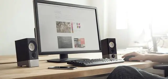 Alt view image 7 of 7 - Edifier R19U Compact 2.0 Speakers Powered by USB Supports Windows 10 and Mac OS X 10.12 Sierra