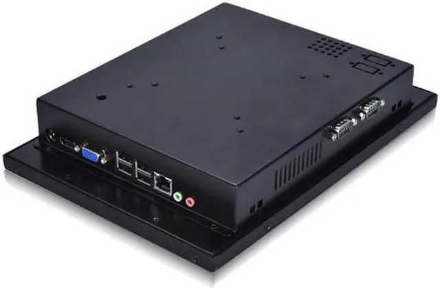 Alt view image 4 of 7 - 10.1 Inch Backlit TFT LED Embedded Industrial Panel PC, Resistive Touch Screen, Celeron J1900, HUNSN PW12, 1024 x 600, VGA, 4 x USB, LAN, 3 x COM, Barebone, NO RAM, NO Storage, NO System