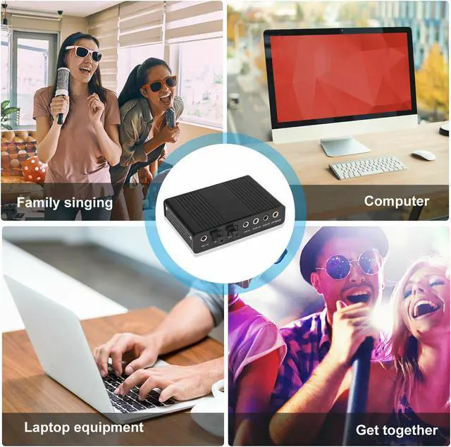 Alt view image 6 of 7 - 6 Channel 5.1 Optical SPDIF Sound Card USB Audio Output Adapter External for PC