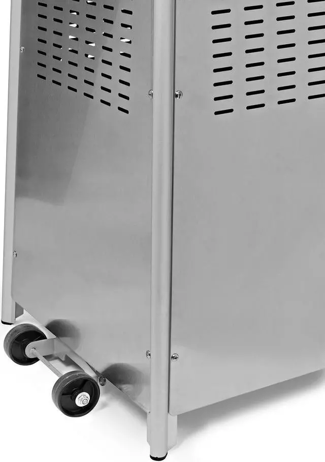 Alt view image 4 of 4 - Thermo Tiki Outdoor Propane Patio Heater - Commercial LP Gas Porch & Deck Heater - Stainless Steel
