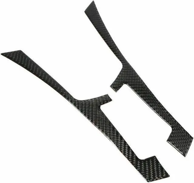 Alt view image 4 of 6 - Fit For Infiniti Q50 Q60 2014-19 Carbon Fiber Interior Console Panel Frame Trim