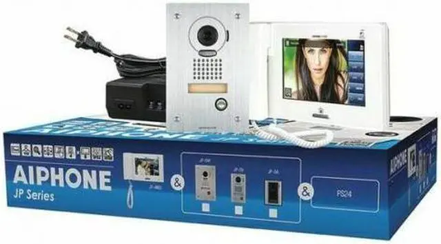 Main image of Aiphone JPS-4AEDF 7-Inch Touchscreen Handset / Hands-free Flush Video Intercom Set