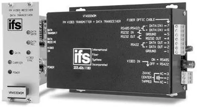 Main image of GE Security VR4930WDM  SM Laser 1 Fiber FM Video Receiver / Data Transceiver