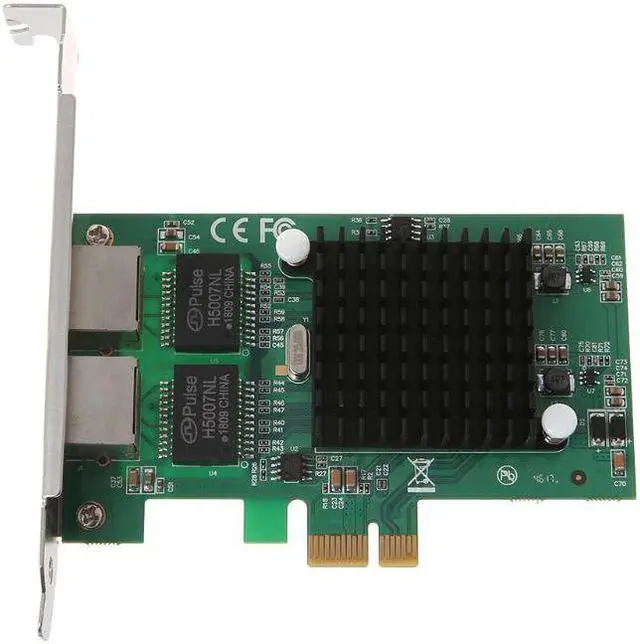 Alt view image 4 of 5 - Dual Port 10/100/1000Mbps Gigabit Ethernet Card Server Adapter NIC EXPI9402PT Controller  82571