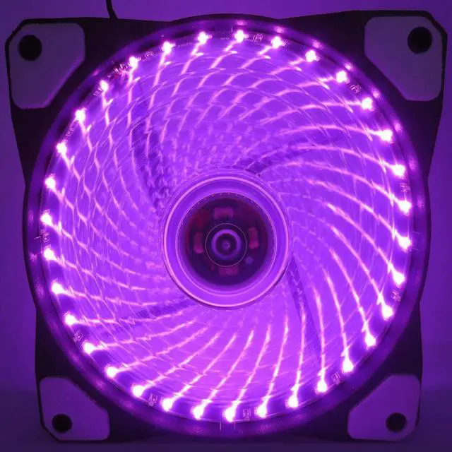 Alt view image 5 of 5 - Light Quiet PC Computer Cooling Fan 2 Connectors Ultra Silent Cooler Case Fans Plastic Desktop Shock Proof Heatsink Mini