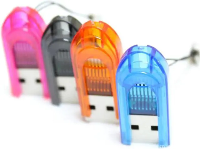 Alt view image 4 of 4 - 1Pc Portable Mini USB 2.0 Micro SD TF T-Flash Memory Card Reader Adapter Flash Drive