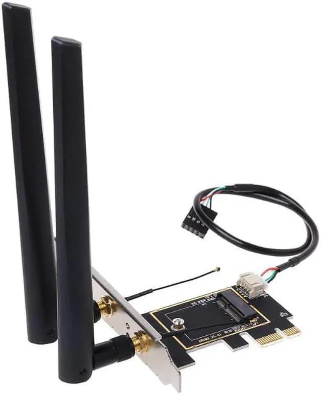 Alt view image 2 of 5 - 1Set M.2 to PCI-E Converter Desktop Wireless WiFi Bluetooth Network Card Adapter Board Converter Kit New