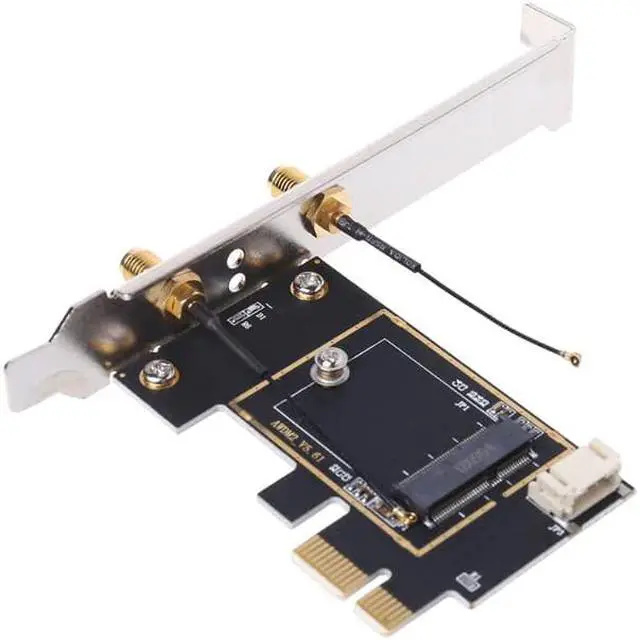 Alt view image 3 of 5 - 1Set M.2 to PCI-E Converter Desktop Wireless WiFi Bluetooth Network Card Adapter Board Converter Kit New