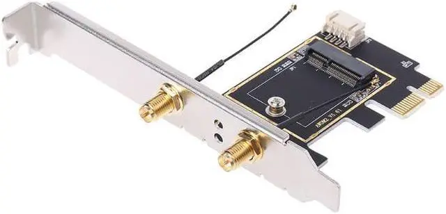 Alt view image 4 of 5 - 1Set M.2 to PCI-E Converter Desktop Wireless WiFi Bluetooth Network Card Adapter Board Converter Kit New