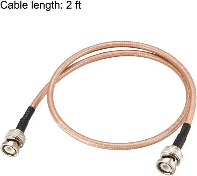 Alt view image 4 of 4 - BNC Male to BNC Male Coax Cable RG400 Low Loss RF Coaxial Cable 50 ohm 0.6M/2Ft